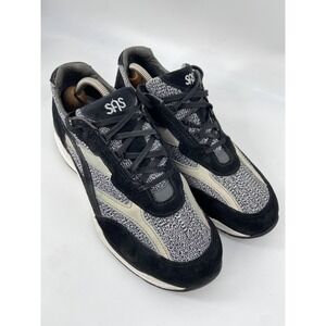 SAS Shoes Mens 11 Black Jounery Mesh Lux Suede Walking Sneakers Comfort USA